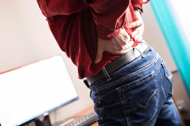 sakit sa likod dahil sa osteochondrosis